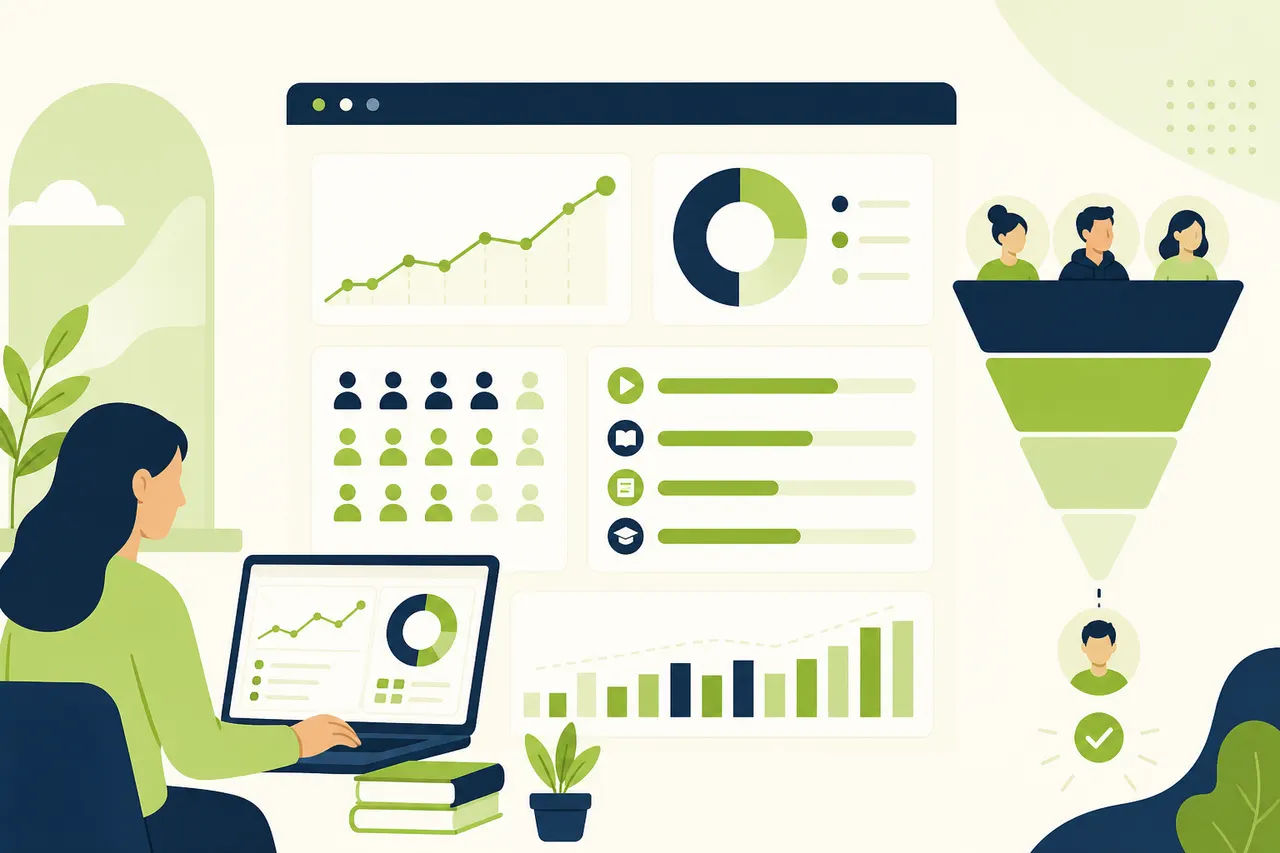 Online school analytics in the first 90 days: metrics that matter
